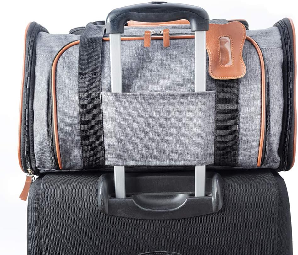 Petpeppy The Original Airline Approved Expandable Pet Carrier by Pet Peppy- Two Side Expansion, Designed for Cats, Dogs, Kittens, Puppies - Extra Spacious Soft Sided Carrier! (Black) : Pet Supplies