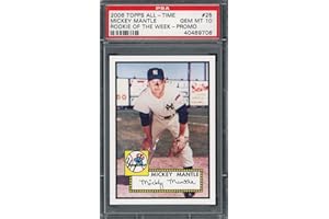 POWERS COLLECTIBLES Mickey Mantle 2006 Topps All Time Rookie of the Week Baseball Card #25 Graded PSA 10 GEM MINT