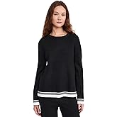 English Factory Women's Contrast Stripe Detail Knit Top