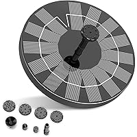 AISITIN 3.5W Solar Fountain, Solar Powered Fountain with 6 Nozzles, Solar Water Fountain for Bird Baths, Garden…