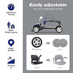 Metro Mobility 4 Wheel Foldable Mobility Scooter