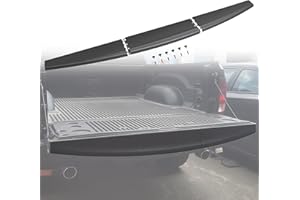KAKABAS Tailgate Spoiler Molding Cap for 2009-2019 Dodge Ram 1500,for 2010-2018 Dodge Ram 2500 3500 Accessories, Center Tailgate Gate Cover Flex Step Cap Top Molding Trim Cover Top Protector Lip Trim (3Pcs)