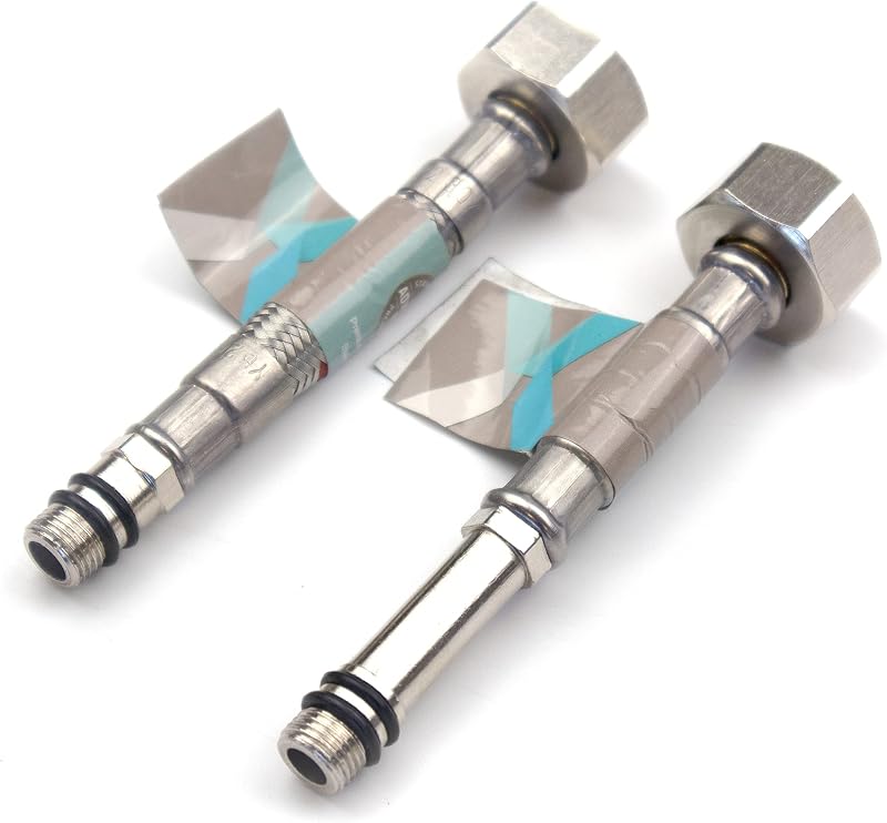 Xcel Home 2x M10 10mm x 1/2 BSP 100mm Flexible Tap Connector Pipes