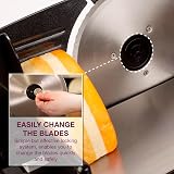 Andrew James Electric Food Slicer 150W with 3 Blades 19cm Cured Meat Bread view 7