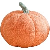 Maxpetus 3D Simulated Pumpkin Pillow Plush Pillow Sofa Cushion (7.8inch, Orange)