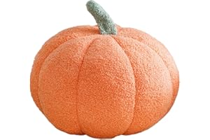 Maxpetus 3D Simulated Pumpkin Pillow Plush Pillow Sofa Cushion (11inch, Orange), 1 Count (Pack of 1)