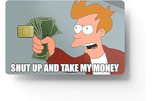 HK Studio Card Skin Sticker Funny Meme for EBT, Credit, Debit, Transportation, Key Card Skin - Protecting Personalizing Bank Card - No Bubble, Slim, Waterproof, Digital-Printed