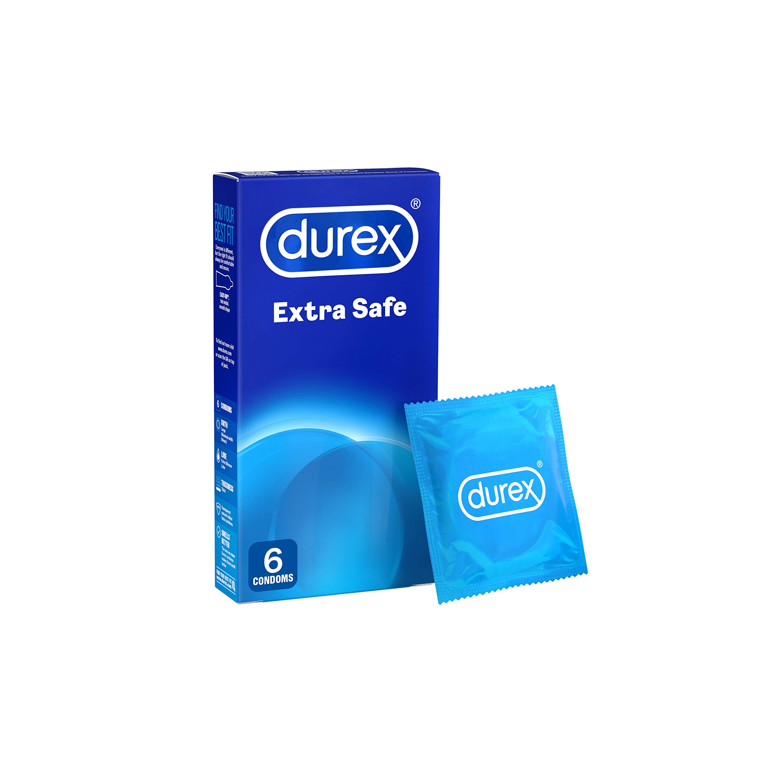 Durex Extra Safe Condoms, 6 count