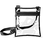 GOGO Clear Crossbody Venue Bag – Ideal for Sports Stadiums, Outdoor Events, Concerts, and Festivals