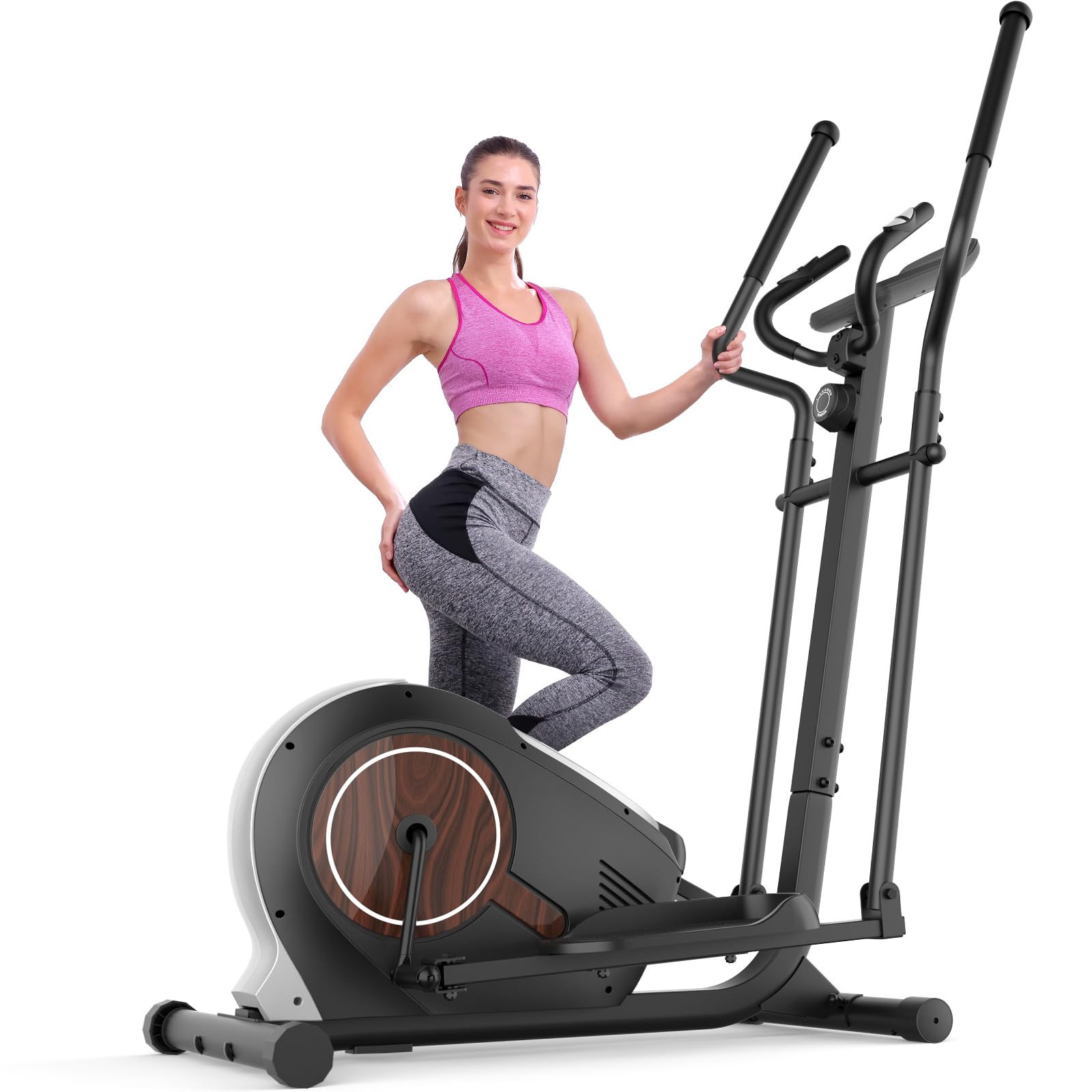 Photo 1 of ***FOR PARTS ONLY MISSING ASSEMBLY PIECES*** ANCHEER Elliptical Exercise Machine, Elliptical Trainer for Home Gym, Exercise Equipment 500Lbs Max Weight, Ultra-Silent Elliptical Machine, with Smooth 14 Resistance Levels & Pulse Rate Grips