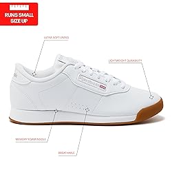 Reebok Princess Sneakers for Women, Comfortable