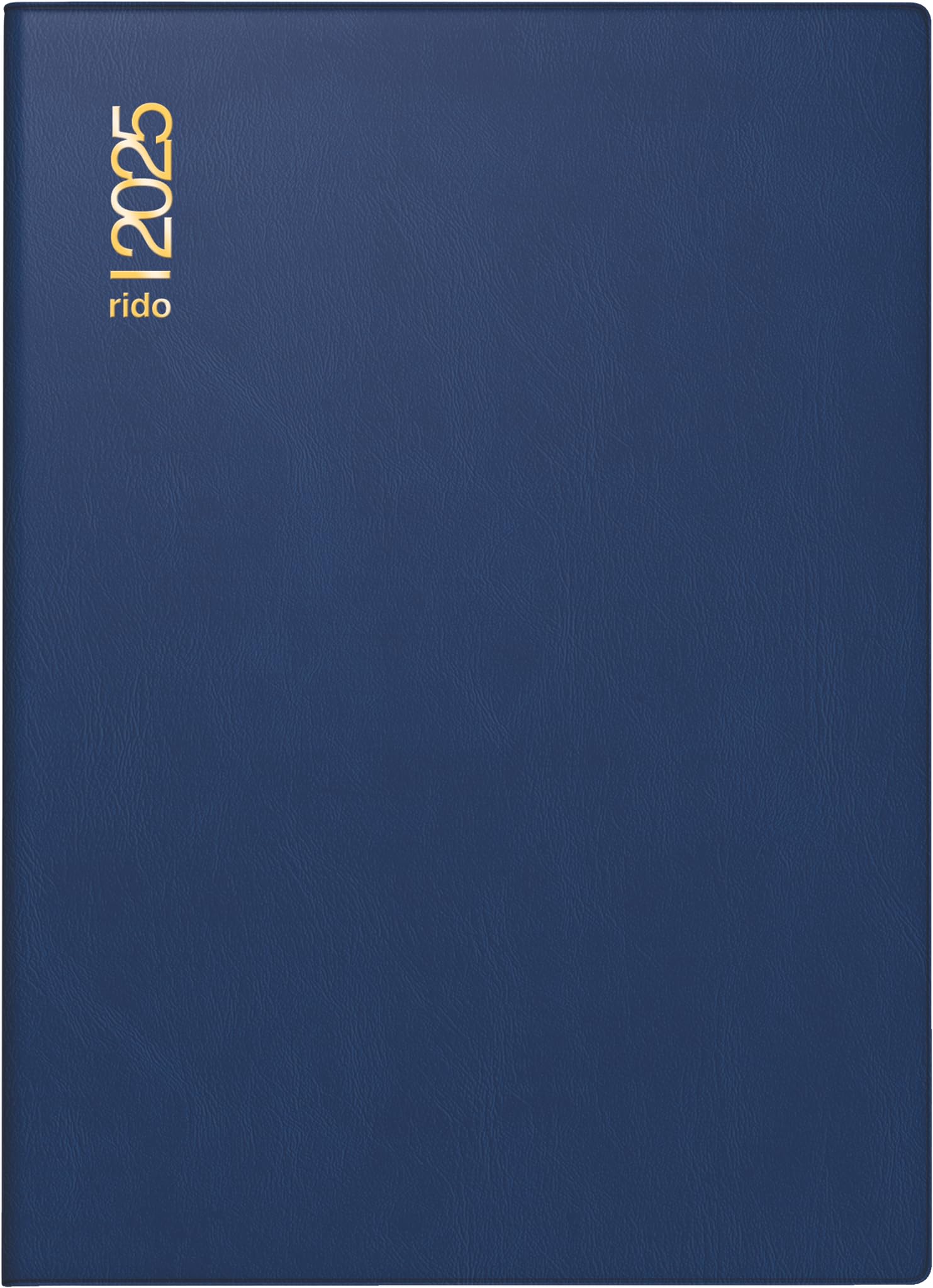 rido/idé Pocket Diary Model Technik II (2025), 1 Page = 2 Days, A6, 304 Pages, Plastic Cover, Blue