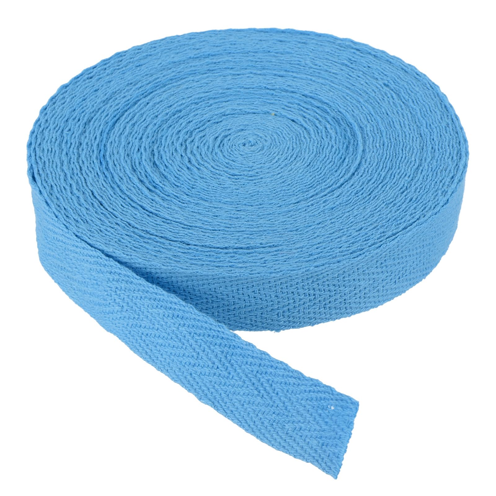 PATIKIL Cotton Twill Tape 15mm(5/8") 9m(10 Yards) Cotton Ribbon Bias Binding Tape Herringbone Webbing Trim for Sewing Gift Wrapping DIY Dusty Blue