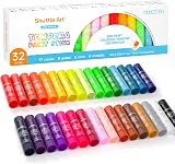 Shuttle Art 32 Colour Gouache Paint Sticks Kit Non-Toxic Quick Drying