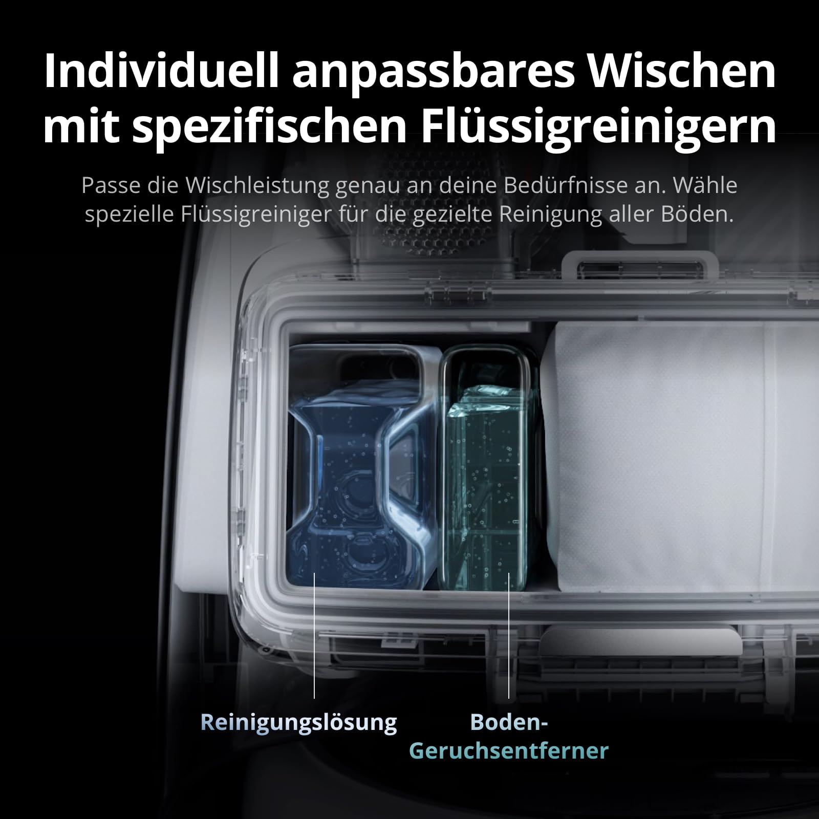 DJI ROMO P Saugroboter mit Wischfunktion, 25.000 Pa Saugkraft, Hinderniserkennung auf Drohnen-Niveau, Anti-Verwicklungsbürste, Selbstreinigende Basisstation, 200 Tage wartungsfrei, Transparent 9