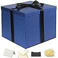 YINUOYOUJIA Large Gift Box 12x12x10 Inches,Black Gift Boxes for presents,Birthday Gift Box,Present box,for Packaging,Valentine's Day,Mother's Day,Christmas,Anniversaries… (04-blue)