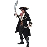 California Costumes mens Deluxe Pirate Captain Adult Sized Costume