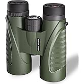 12x42 Binoculars for Adults High Powered, Super Bright BAK4 Prism Waterproof HD Binoculars with Low Light Vision for Bird Watching Hiking Hunting Outdoor Travel Road Trip Stargazing Cruise (Green)