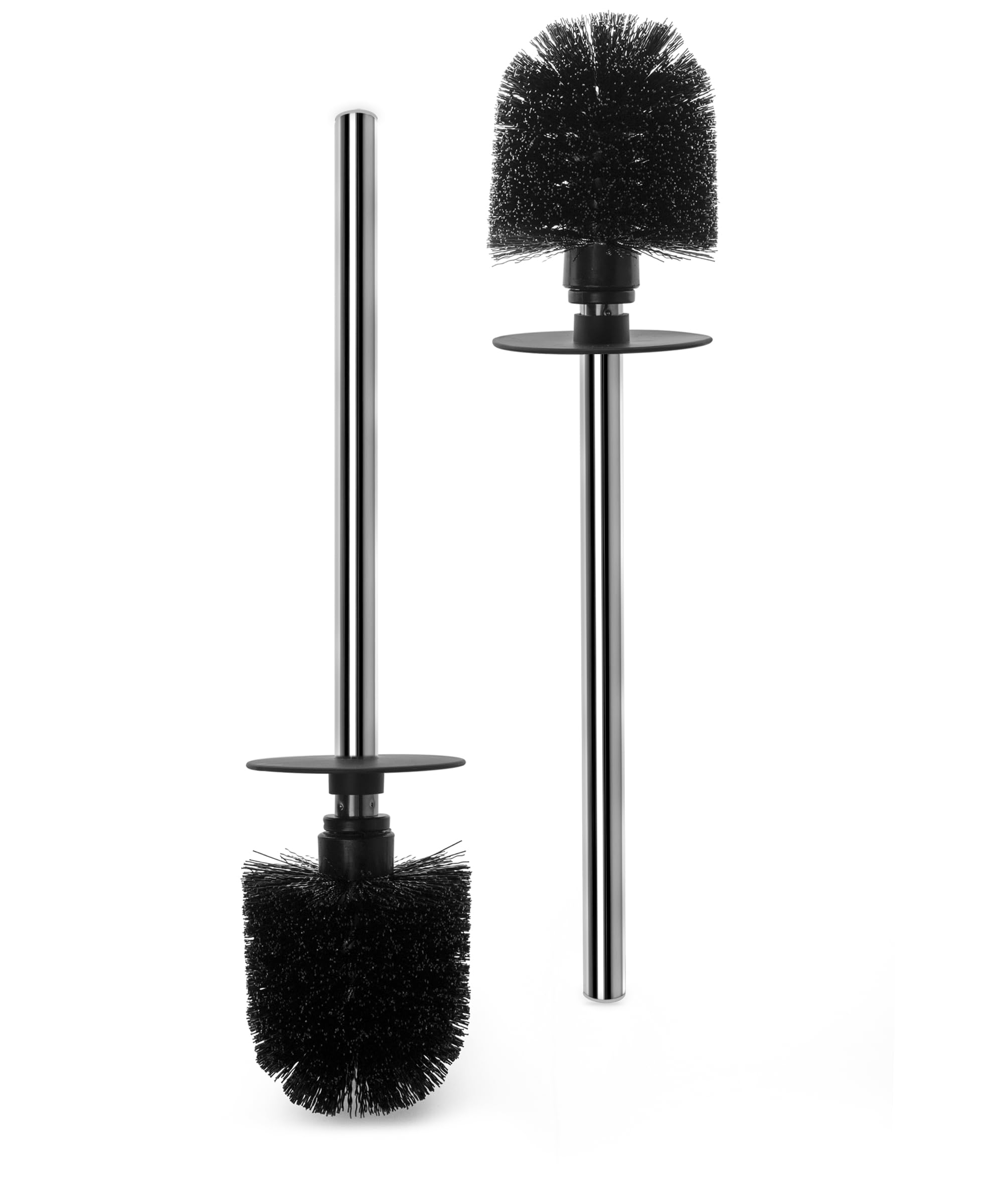 Photo 1 of 2 Pack Toilet Bowl Cleaning Brush Set for Bathroom, No Assembly and No Scratching Toilet Bowl, 304 Anti-Rust Handle
