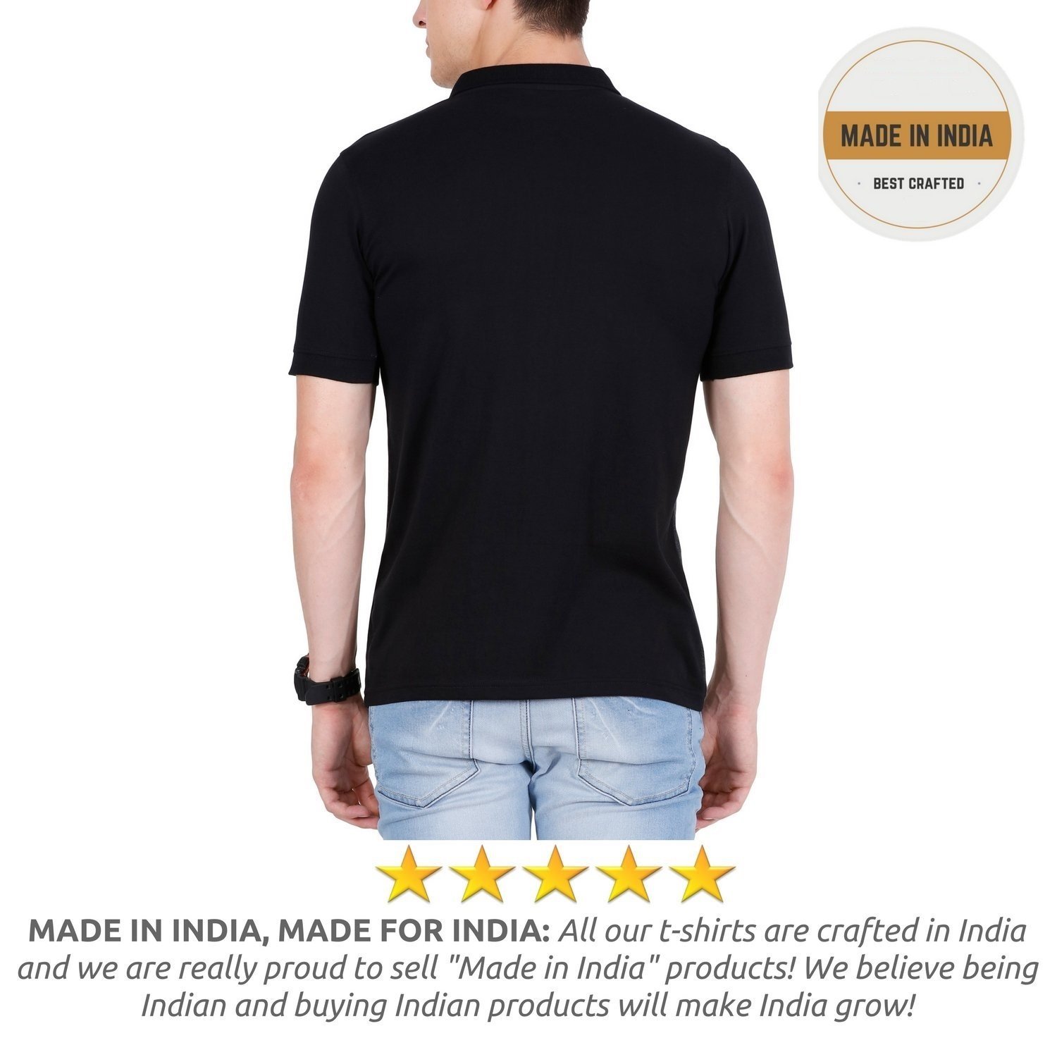 scatchite men's cotton polo