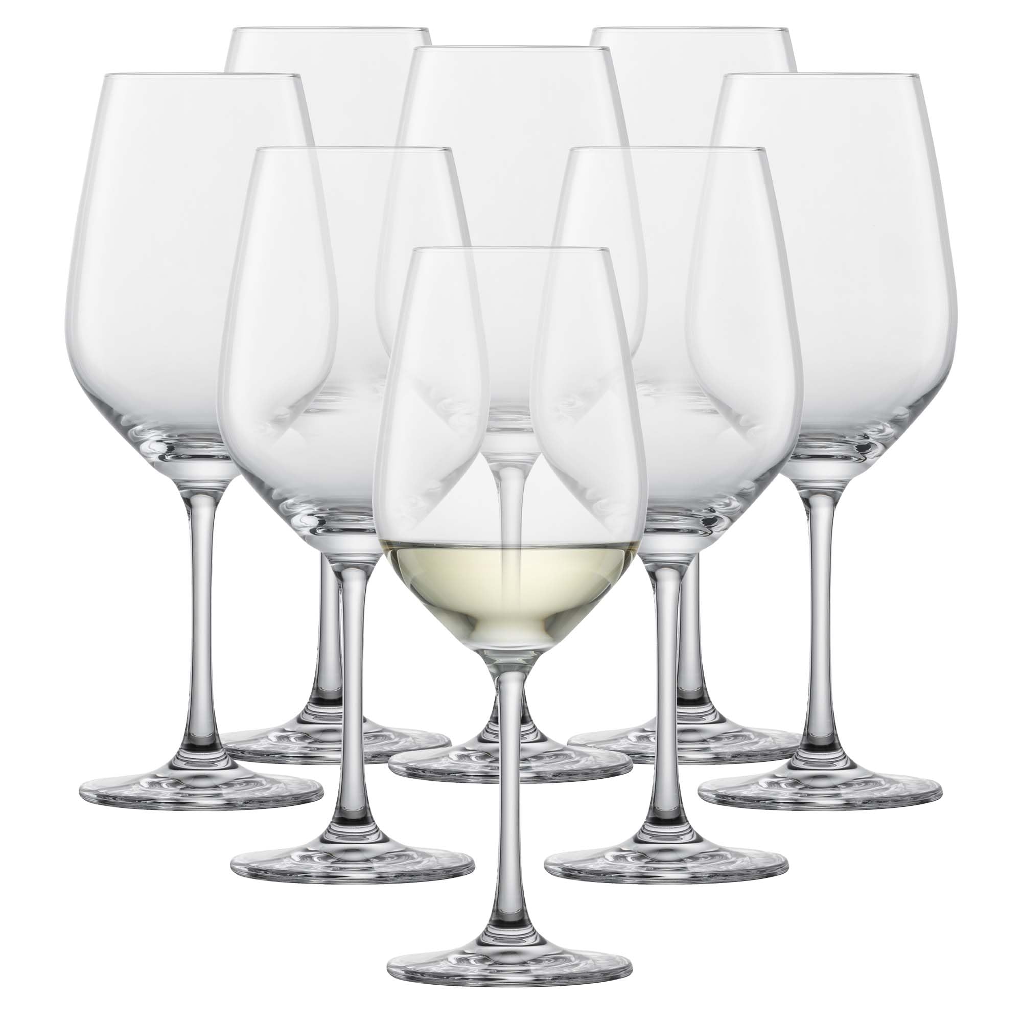 SCHOTT ZWIESEL Forté White Wine Glasses (Set of 8), Wine Glasses for White Wine, Dishwasher-Safe Machine-Made Tritan Crystal glasses, Made in Germany (9.5 Ounce) Image