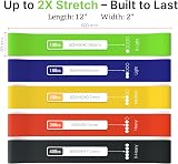TechStone Resistance Bands Set 5 Levels for Home Gym Yoga Fitness view 4