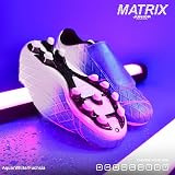 Precision Matrix FG Junior Football Boots Laceless Size 12 UK Aqua Blue view 4