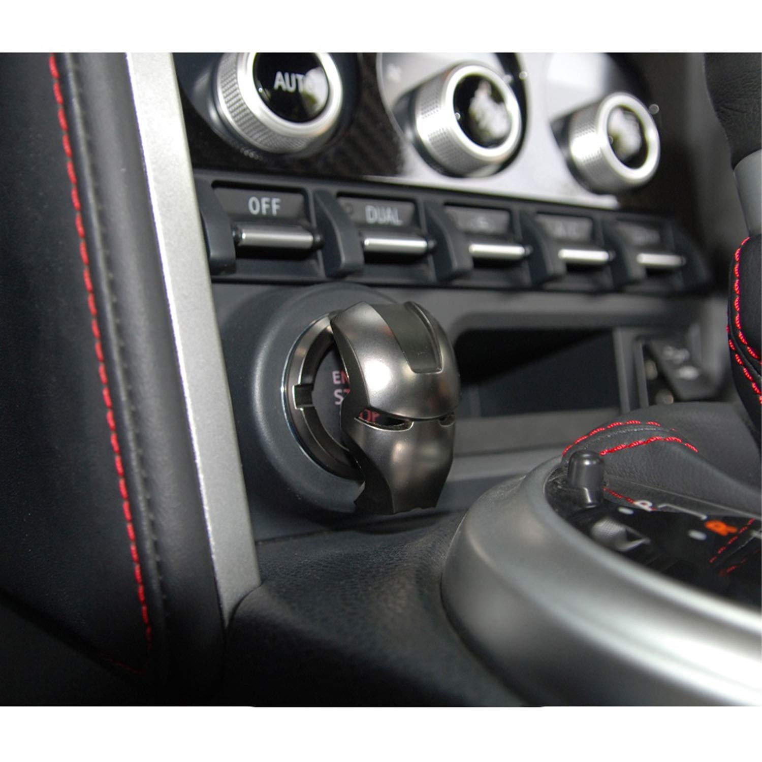 Replacement Parts Switches Relays 3d Circle Ring Cover Iron Man Car Interior Accessories Button Ignition Protective Cover Iron Man Iron Man Car Interior Car Engine Ignition Push Start Button Cover Titanium