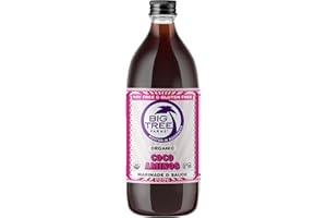 Big Tree Farms Organic Coco Aminos - Liquid Coconut Aminos, Soy-Free Sauce, Low Sodium, Soy Alternative, Gluten Free, Kosher, Warmly Umami, Marinade & Sauce, Non-GMO - Original, 32 Fl Oz (Pack of 1)