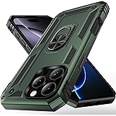 Korecase Military Case for iPhone 16 Pro with Stand Ring,Full Body Shockproof Armor Heavy Duty Rugged Protection for iPhone 16Pro Phone Case Green