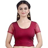 Chandrakala Readymade Blouses for Women Sarees,Stretchable (B102-P)