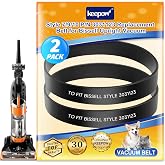 KEEPOW Vacuum Belt Compatible with Bissell Cleanview Bagless Upright Vacuum | 1819 1820 1831 9595A 3583 2486 2487 2488 2489 2490 2491 2492 2494 1319 1320 1322 1327 1328 1330 1331 1332 Series, Pack of 2