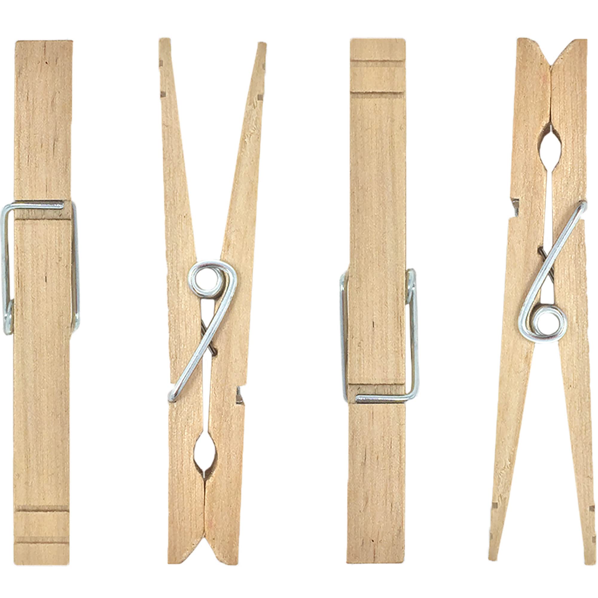 Smith’s Strong Wooden Hardwood Laundry Pegs (32 Pack) - Fits Any Clothesline