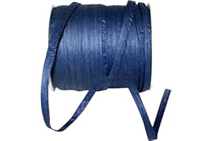 Reliant Ribbon Paper Raffia Ribbon, 1/4 Inch X 100 Yards, Navy