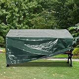 PATIO PLUS 2 Seater Garden Bench Cover Waterproof Green 134x66x63/89cm view 7