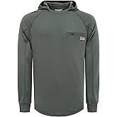 BOCOMAL FR Hoodie Shirt 5.5oz Lightweight Flame Resistant Work Shirt Long Sleeve NFPA 2112 CAT2
