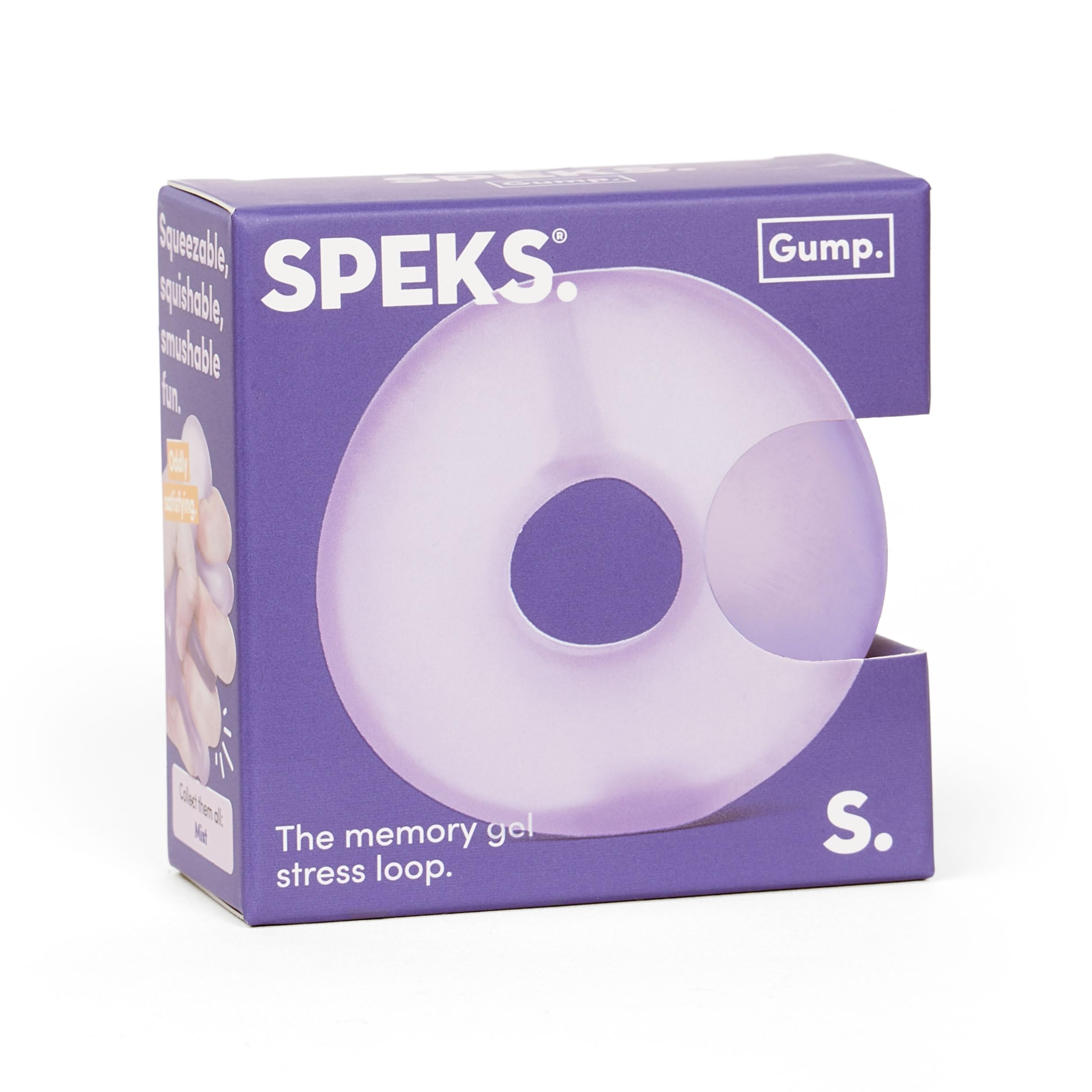 SPEKS Gump Loop | Mist | Ultra Soft Squishy Fidget Toy for Adults & Teens | Palm Sized Fun Stress Relief & Desk Toy | Squeezable Memory Loop with Gel Filling