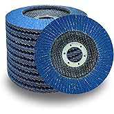 10PACK - 5" x 7/8" Zirconia High Density Flap Disc 40 Grit for Angle Grinder Metalworking and Wood Working, Sanding Disc 5 In