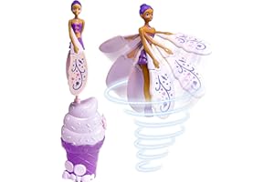 Sky Dancers Purple Licious– The Original Flying Doll Toy – Pull String Powered, Use Indoors or Outdoors, No Batteries Required, Gift for Kids 6+