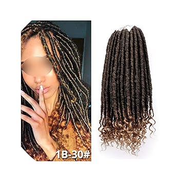 Amazon Com Goddess Faux Locs Crochet Hair Soft Curly End Natural