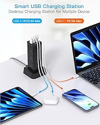 10Ft Surge Protector Power Strip Tower, 12 Outlets