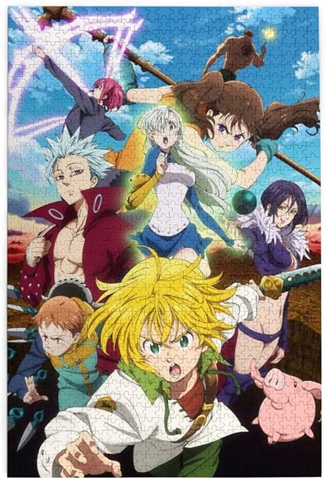 Amazon Co Jp ジグソーパズル 七つの大罪 1000ピース 大人用 木製ピース パズル キャラクター アニメパターン 子供 初心者向け 誕生日 プレゼント ホーム キッチン