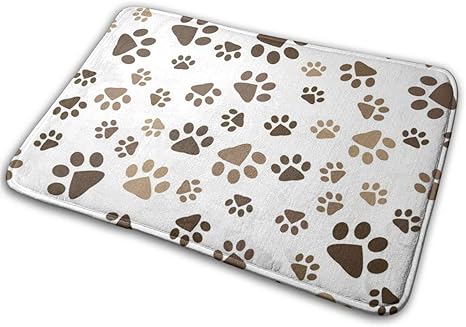 Amazon 犬の足跡とシームレスなパターンバスラグカーペット滑り止め床玄関屋外屋内正面玄関マット 60x40cm 玄関マット オンライン通販