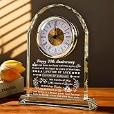 QIANRUNA 30th Anniversary Wedding Clock Gifts for Husband Wife, 30 Year Anniversary Romantic Gift for Him Her, Pearl Anniversary Clock Gifts for Couple Women Men, 30 Years of Marriage Gifts
