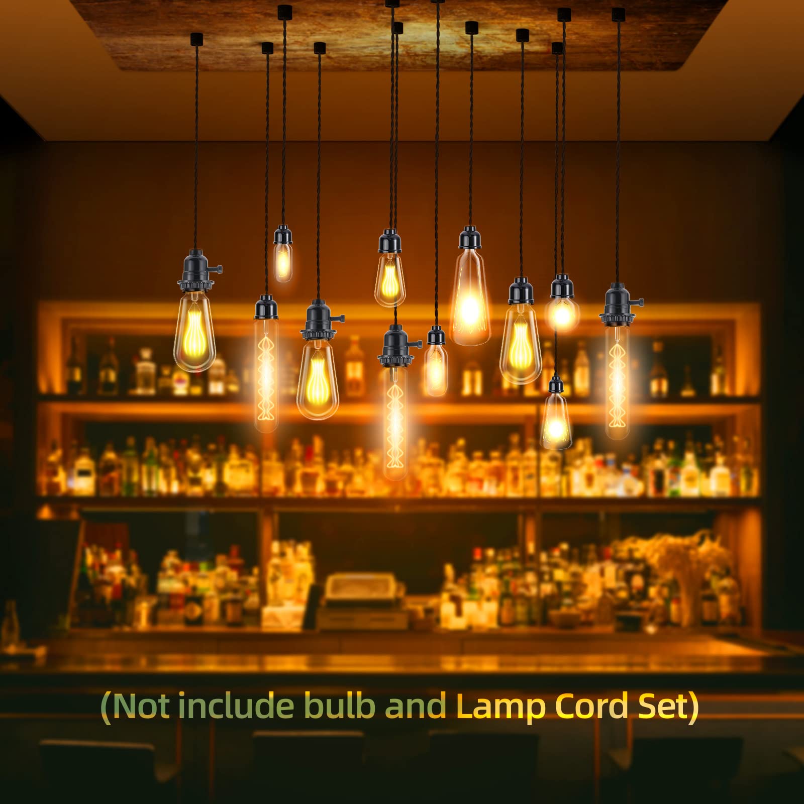 UL Listed E26 Light Socket, Lamp Socket Replacement with ON/Off Switch Medium Base Lamp Parts with 2 Lamp Socket Ring, Light Bulb Fixture Socket for Table Lamp, Floor Lamp, 1-Pack - view 5