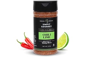 RECIPE IN A BOTTLE Simply Gourmet Chef-Crafted Premium Spice Blends & Seasonings - Chili Lime Seasoning - All Purpose Spices - 5.7 oz