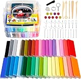 CiaraQ Polymer Clay 36 Colours Safe Non-Toxic DIY Gift for Children view 1