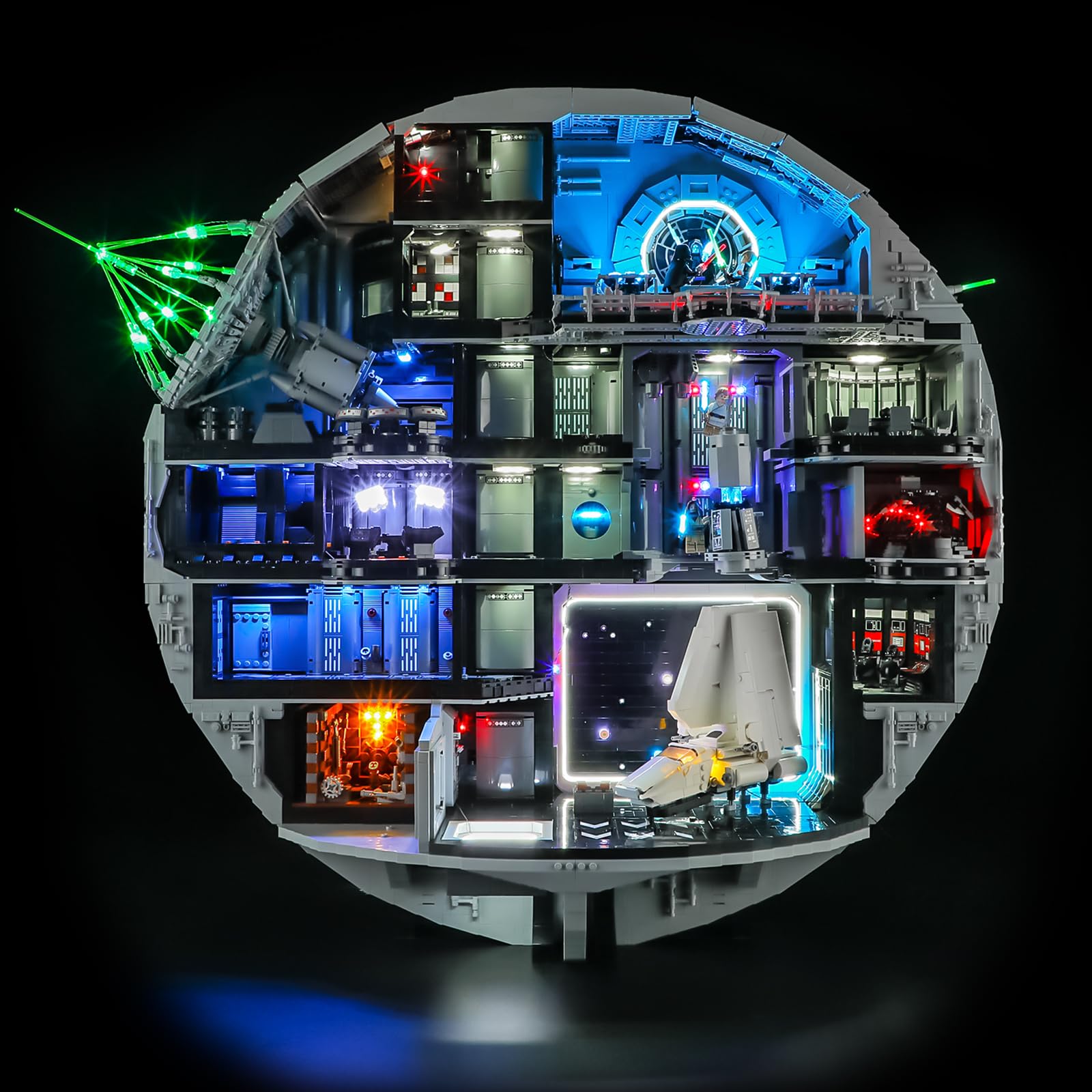 BRIKSMAX 2.0 Light Kit Compatible with Lego Star Wars Death Star 75419 Building Sets- LED Lighting Kits (Accessories Only), Cable-Hiding Tech for Display, Gifts & Collectors
