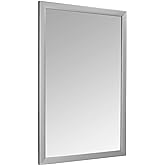 鶹 Basics Rectangular Wall Mirror 24" x 36" - Standard Trim, Nickel