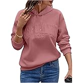 GORGLITTER Women's Letter Graphic Hoodies Y2k Long Sleeve Hooded Sweatshirt Streetwear